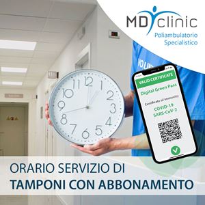 MD Clinic Verona - Servizio Abbonati Tamponi