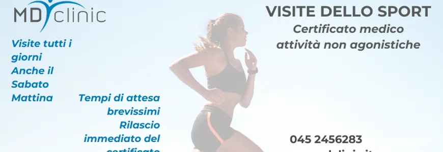 Visite sport non agonistiche | MD Clinic Verona